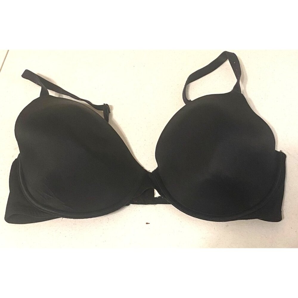 VS PINK Victoria's Secret Wear Everywhere T-Shirt Lightly Lined Bra‎ Black 36DD